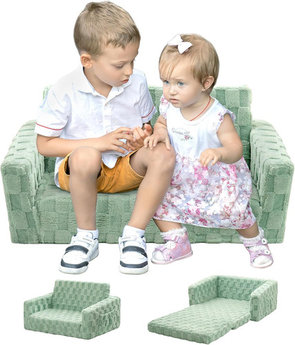 Flannel kids sofa - 2-in-1,