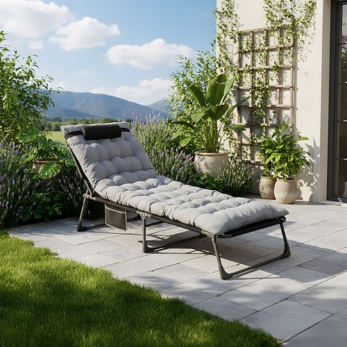 Reclining sun lounger - sun,